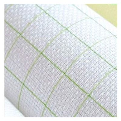 YGLONG Cross-Stitch Fabric, 11-Count/14-Count Aida Cloth, White, 25 × 25 cm (14-Count, 50 × 50 cm)