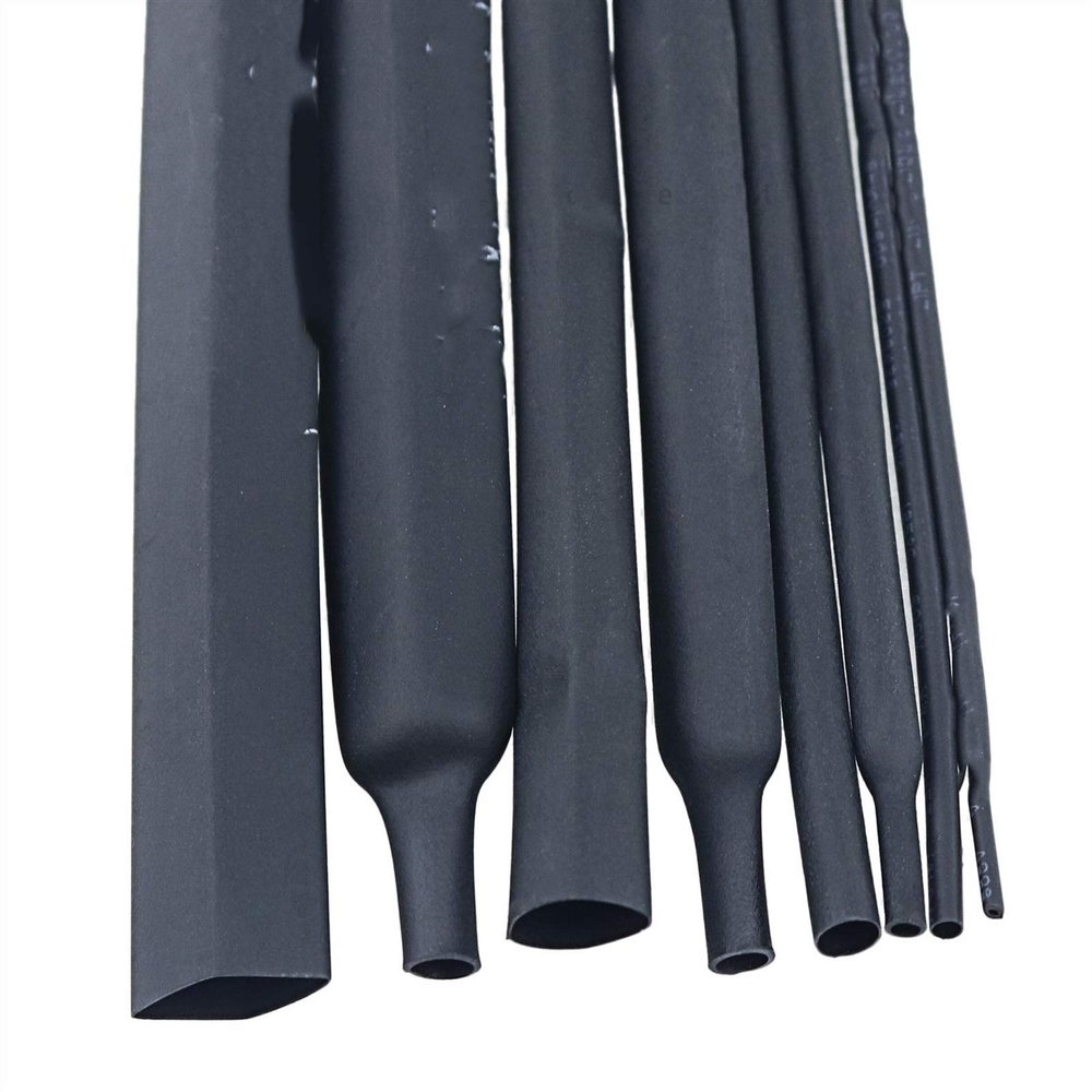 Pangyoo PYouo Heat Shrink Tubing, 2:1, Black, 1–10 mm