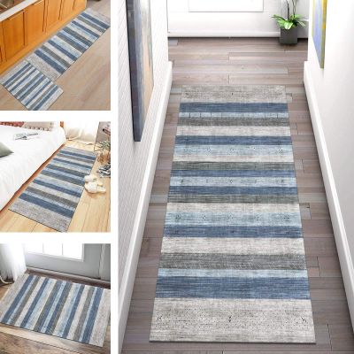 SGLGSTORE Moroccan Non-Slip Runner Rug, Washable Polyester