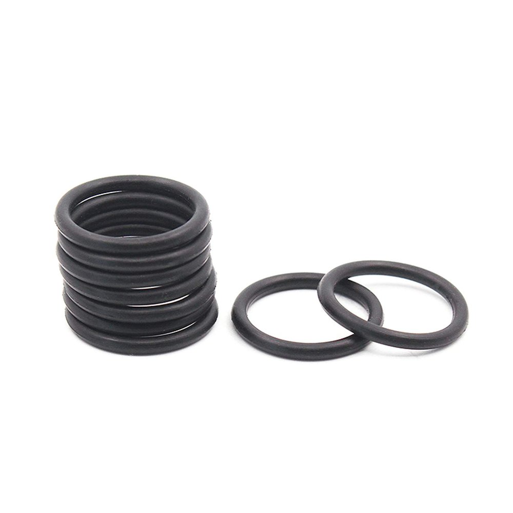 150-Piece NBR Rubber O-Ring Seal Set, 1 mm Thickness, 4–10 mm Outer Diameter, 7 × 5 × 1 mm