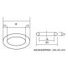 150-Piece NBR Rubber O-Ring Seal Set, 1 mm Thickness, 4–10 mm Outer Diameter, 7 × 5 × 1 mm view 4
