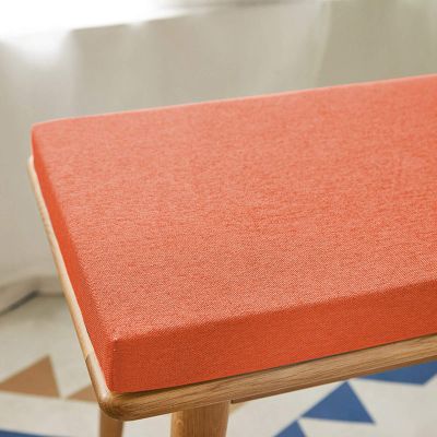 Waigg Kii Garden Bench Cushion 100/120/150 cm, Non-Slip Bench Pad for 2- and 3-Seat Benches, Indoor and Outdoor, Orange, 150 x 40 x 5 cm