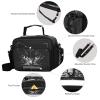 JUMBEAR Black Insulated Cat Lunch Bag with Detachable Shoulder Strap view 4