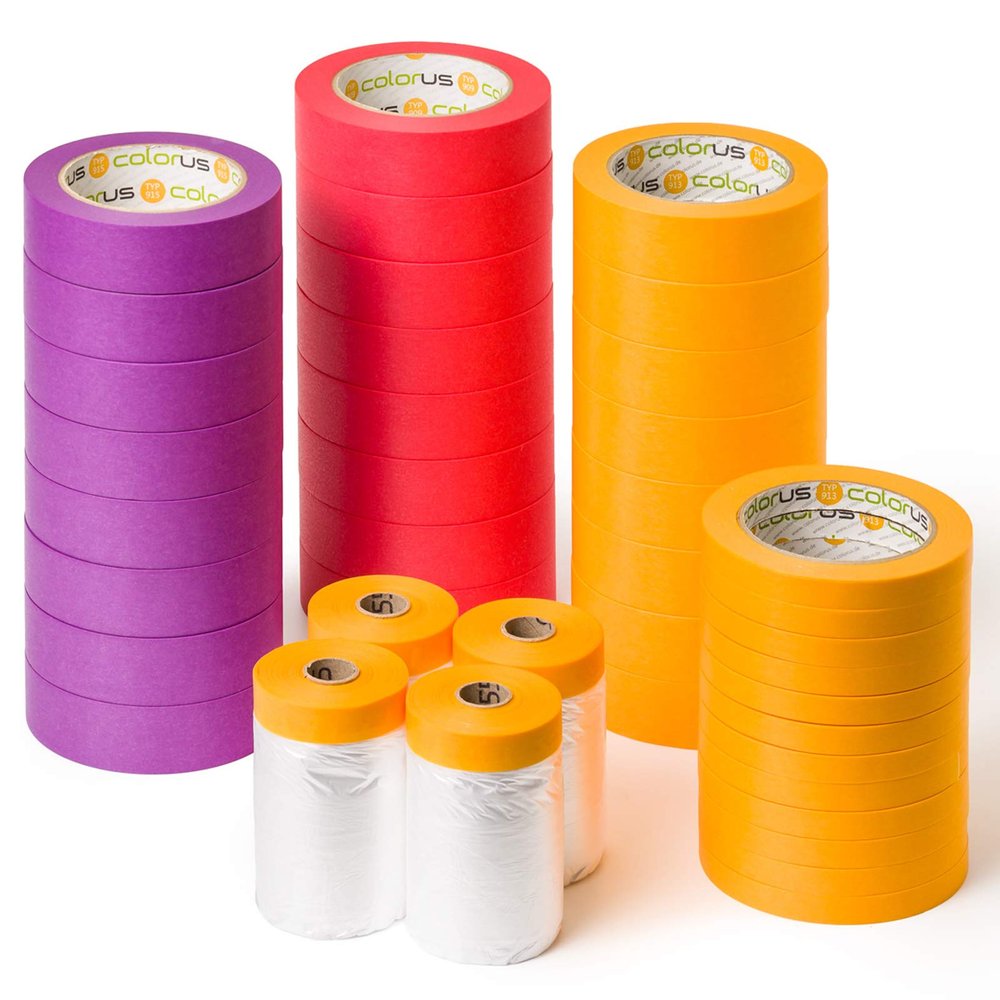 Colorus Soft Tape Set, 40-Piece Painter's Masking Tape