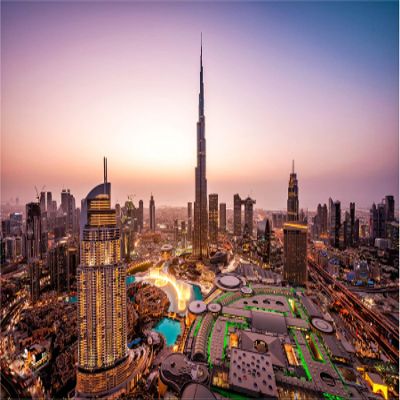 Muralo Self-Adhesive Wallpaper, Dubai City Buildings, XXL – 405 x 270 cm