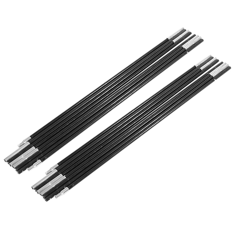 Kuuleyn Adjustable Tent Support, 4.48 m Fiberglass Camping Tent Poles, Folding Awning Frame Kit