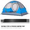 Kuuleyn Adjustable Tent Support, 4.48 m Fiberglass Camping Tent Poles, Folding Awning Frame Kit view 2