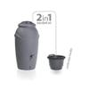 Looping-Lu 210-Liter Rain Barrel with Faucet and Planter, Anthracite view 1