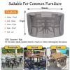 BAOFI Round Patio Furniture Cover 350 x 75 cm, 420D Oxford Fabric view 4