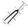 TYXTYX Lightweight Rigid Fork 1-1/8 in, Aluminum Alloy, 26/27.5/29 in, 100 mm, MTB/Road Bike - 820 g view 2