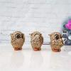 Juanxian W4398 Owl Figures, See No Evil, Hear No Evil, Speak No Evil view 2