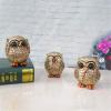 Juanxian W4398 Owl Figures, See No Evil, Hear No Evil, Speak No Evil view 4