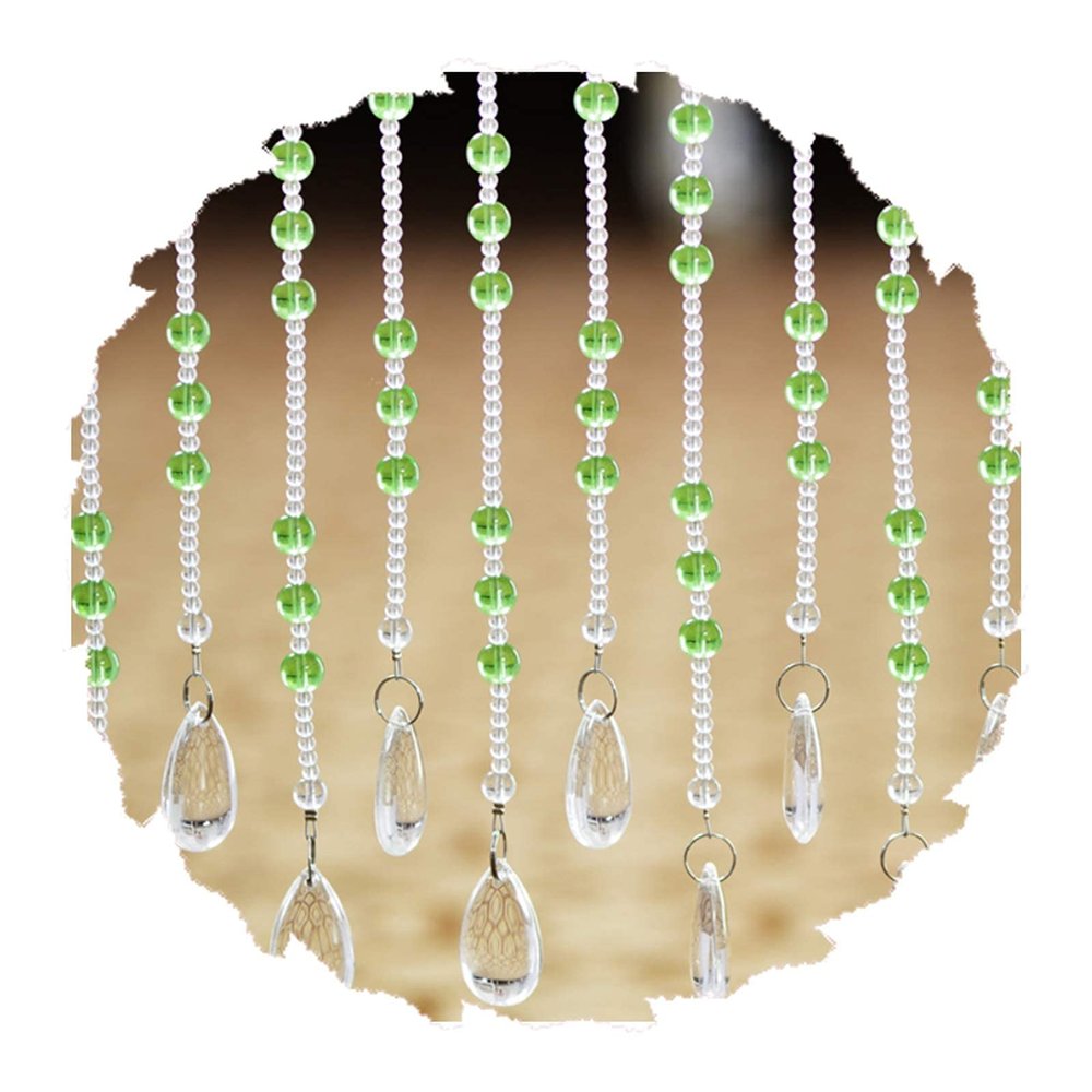 NMDCDH Crystal Bead Curtain for Doors, Customizable (Color: A, 35 Strands, 140 x 150 cm)