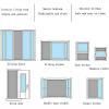 ERPENG 90 x 90 cm Mosquito Net Curtain, Insect Screen, Easy Adhesive Installation, No Drilling, Gray view 3