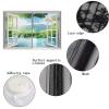 ERPENG 90 x 90 cm Mosquito Net Curtain, Insect Screen, Easy Adhesive Installation, No Drilling, Gray view 4