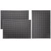 Tebery 3-Piece Rubber Bar Mat Set, 45.7 x 30.5 cm, Thick, Durable, Stylish, Non-Slip, Non-Toxic, Gray view 1