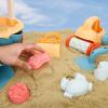 Sanlebi Sand Toy Set for Kids with Bucket, Molds and Mesh Bag view 2