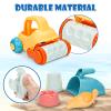 Sanlebi Sand Toy Set for Kids with Bucket, Molds and Mesh Bag view 4