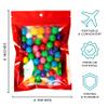 120 Resealable Odor-Proof Mylar Bags, Clear Front Window, 3 x 4 in, Red, Sunshine & Green view 3