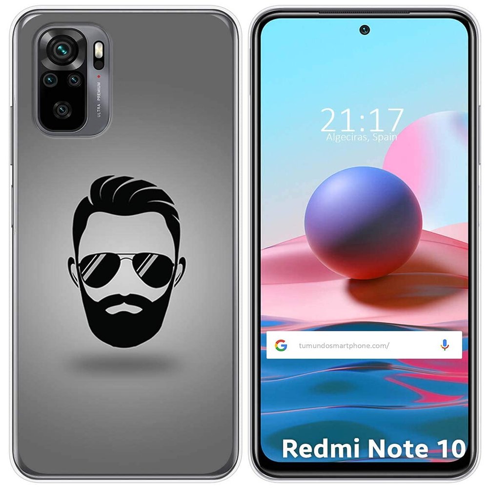 Tumundo Gel TPU Case for Xiaomi Redmi Note 10/10S, Pattern Design - Bart