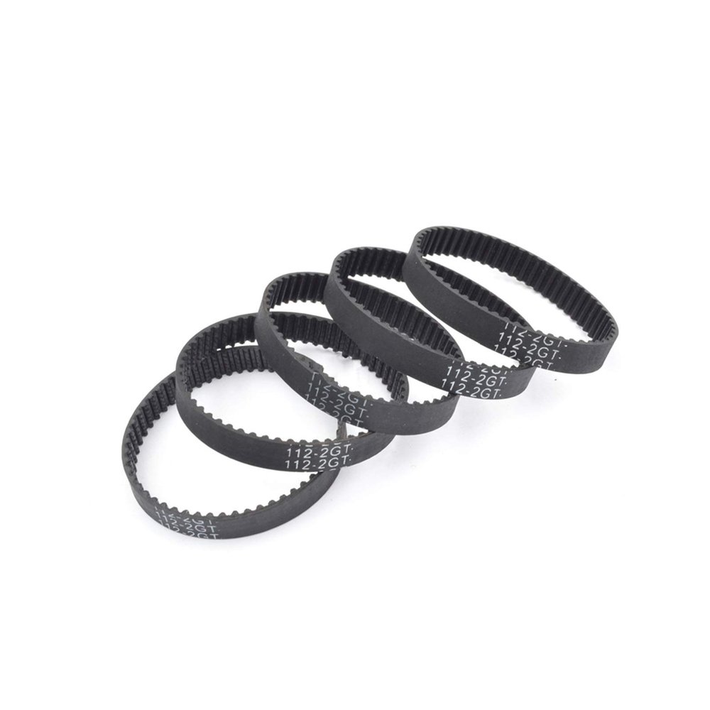 Xuulan Xianglaa GT3 2MGT 2M 2GT Timing Belts, 5-Pack, 116/118/120/122/124 mm Lengths, 6/9 mm Widths