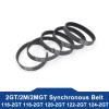 Xuulan Xianglaa GT3 2MGT 2M 2GT Timing Belts, 5-Pack, 116/118/120/122/124 mm Lengths, 6/9 mm Widths view 2