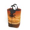 ZCHW Palm Tree Sunset Printed Laundry Basket, Waterproof Storage Container with Handles, Organizer Basket, Toy Storage Bin, 50L view 1