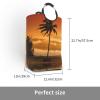 ZCHW Palm Tree Sunset Printed Laundry Basket, Waterproof Storage Container with Handles, Organizer Basket, Toy Storage Bin, 50L view 3