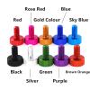 M5/M6 Flat-Head Knurled Hand Screw for Computers and Electronics, M6 x 10 mm, 5 pcs, Black view 2