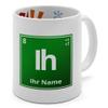 printplanet - Personalized Birthday Mug with Name - Element Symbol Green Design view 1