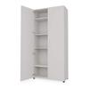 Eigentlich Cleaning Supply Cabinet, Storage Cabinet with Professional Locking System, Light Gray view 4