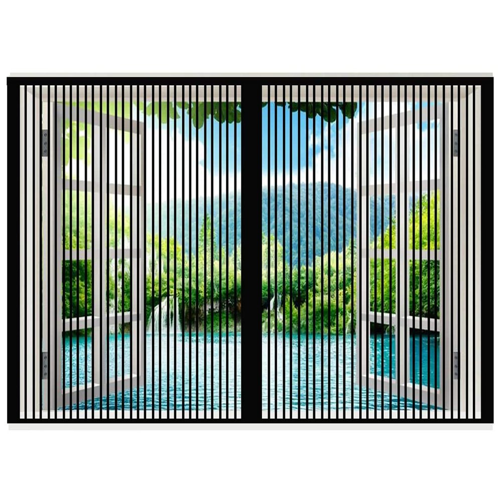 Magnetic Window Fly Screen Curtain, 100 x 135 cm