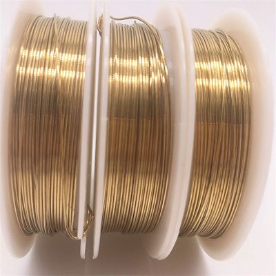 ZHaonan Gold-Colored Copper Jewelry Wire, 0.7 mm, 3.5 m