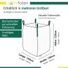 dm-folien Firewood Bulk Bag 100 x 100 x 120 cm | 1 pc | SWL 1,000 kg | Reusable view 3