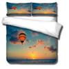 LWLFC Hot Air Balloon Duvet Cover Set, 135 x 200 cm, Extra-Cozy Microfiber, Wrinkle-Resistant, Hypoallergenic view 4
