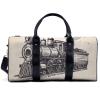 Travel Duffel Bag with Orchid Pattern view 1