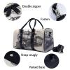 Travel Duffel Bag with Orchid Pattern view 4