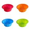 DAWEIF Nonstick Silicone Cake Mold, Round Fluted, Set of 4 view 1