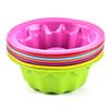 DAWEIF Nonstick Silicone Cake Mold, Round Fluted, Set of 4 view 4