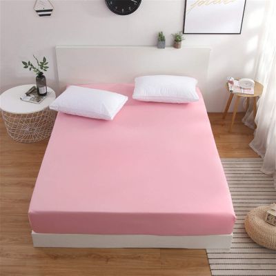 DZYP Brushed Deep-Pocket Fitted Sheet, Pink, 120 x 200 + 26 cm
