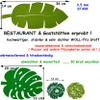 2 Round Felt Coasters, Green Leaf Design, 12 cm view 4