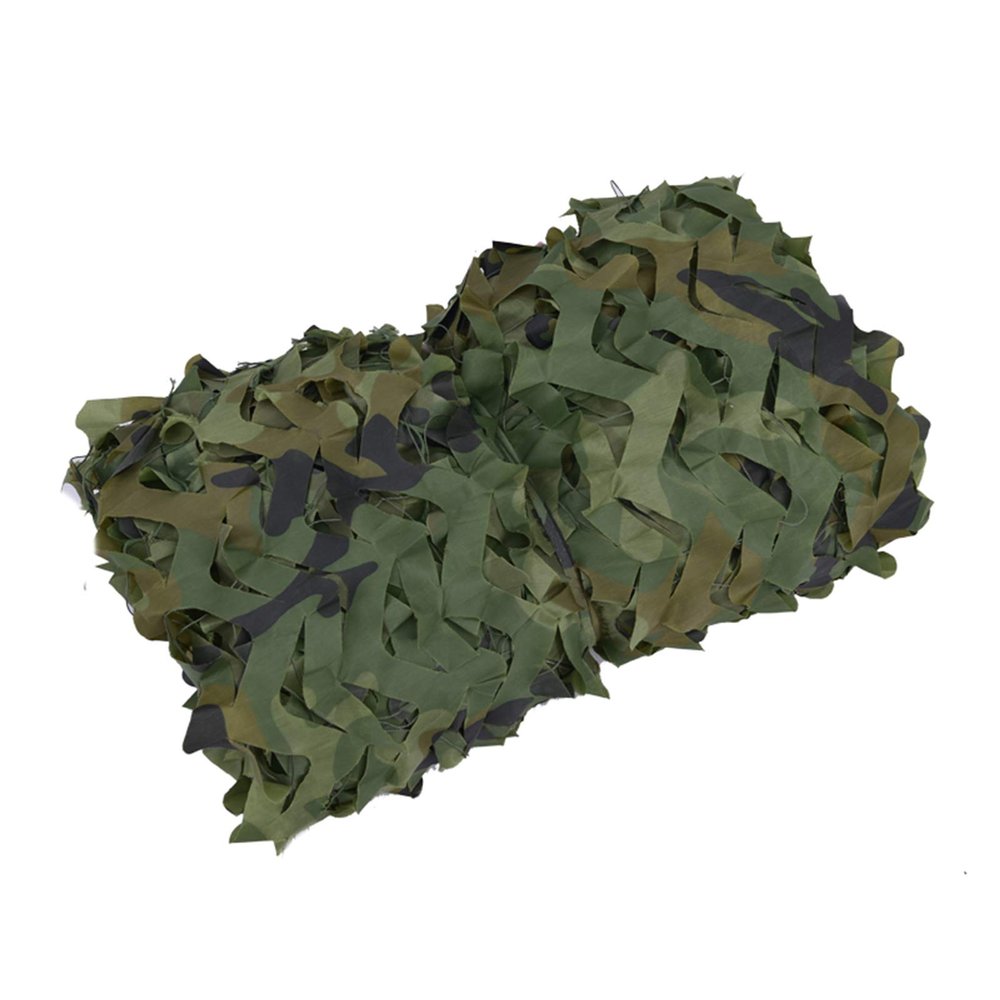 Camo Netting Army Mesh Net, Lightweight Durable Camouflage Net for Sun Protection, Camping, Shooting, Hunting, Military Use and Photography, Woodland, 6 x 10 m (19.69 x 32.81 ft)