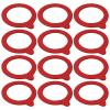 WELLGRO 12-Pack Gaskets for Clamp-Closure Jars, Red view 1