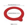 WELLGRO 12-Pack Gaskets for Clamp-Closure Jars, Red view 2