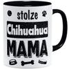 OM3 Proud Chihuahua Mom Mug | Ceramic Cup | 11 oz / 325 ml | Double-Sided Print | Black view 1