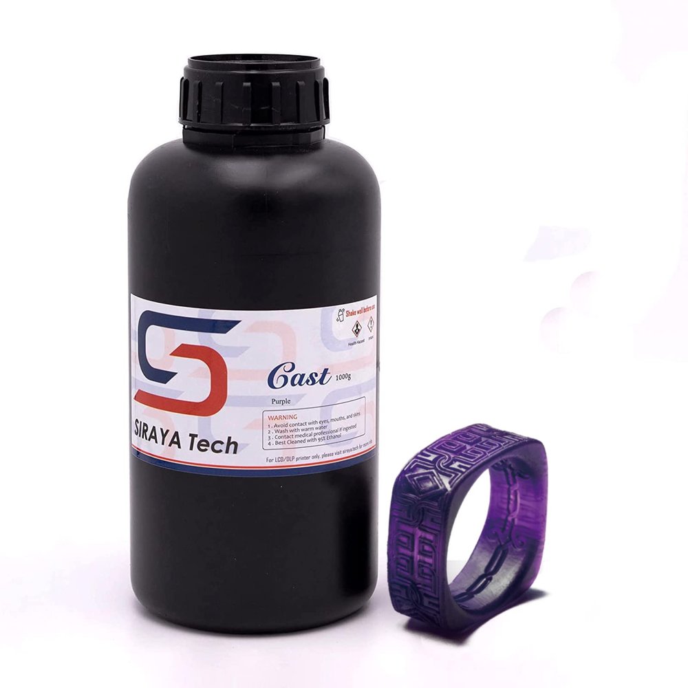 Siraya Tech Cast Castable 3D Printer Resin (Purple, 1 kg)