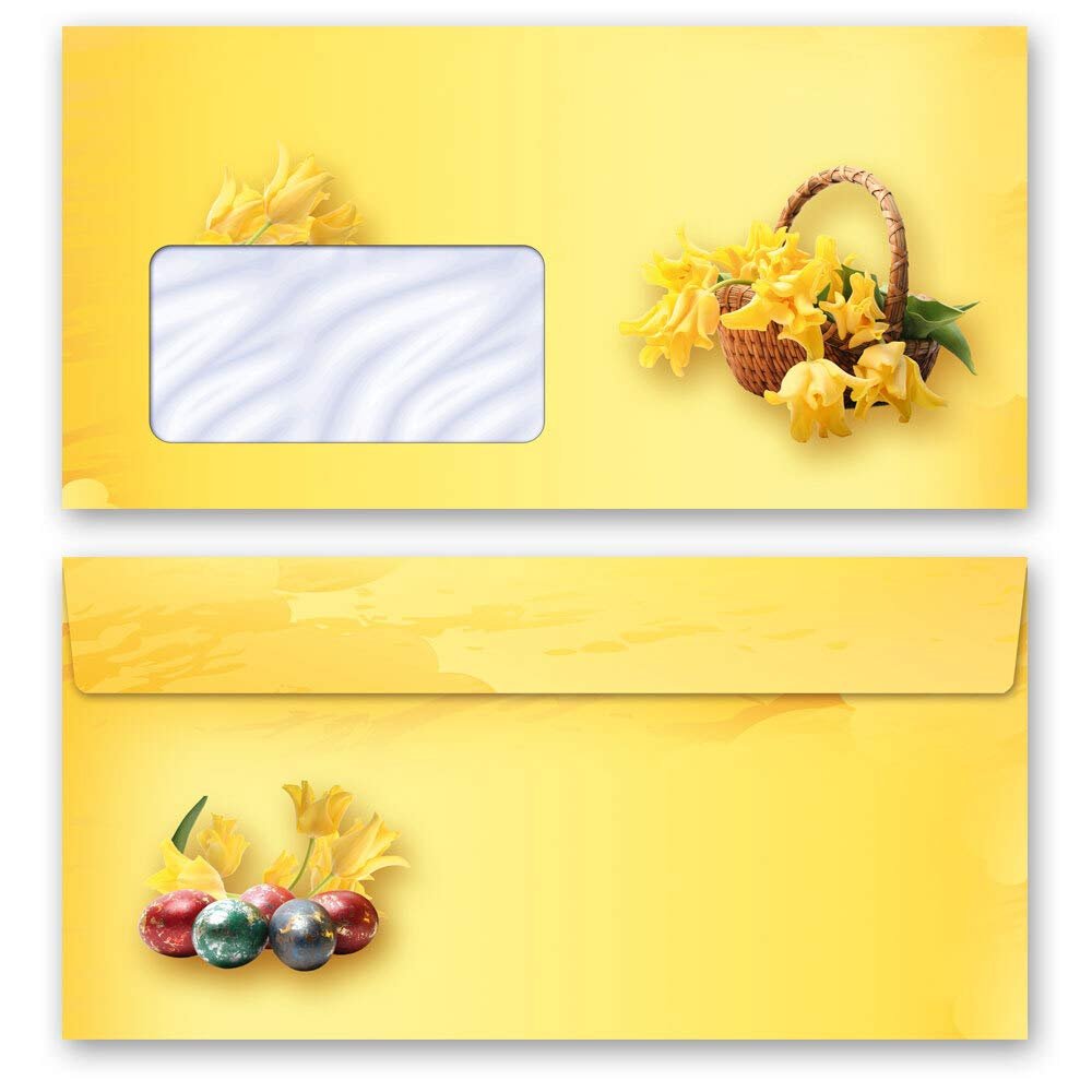 Paper-Media OSTERFEST Envelopes – 50 DL Size (with Window)