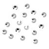 400 304 Stainless Steel Hypoallergenic Crimp Bead Knot Covers, 4 mm, SJF9-4 view 3
