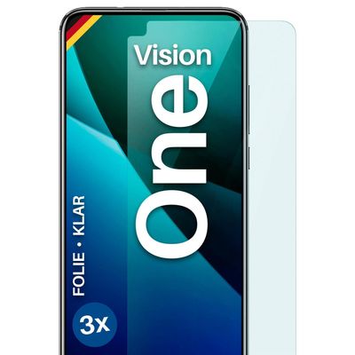 moex FlexProtect Screen Protector for Motorola One Vision, Ultra-Clear HD, 0.2 mm, 3-Pack