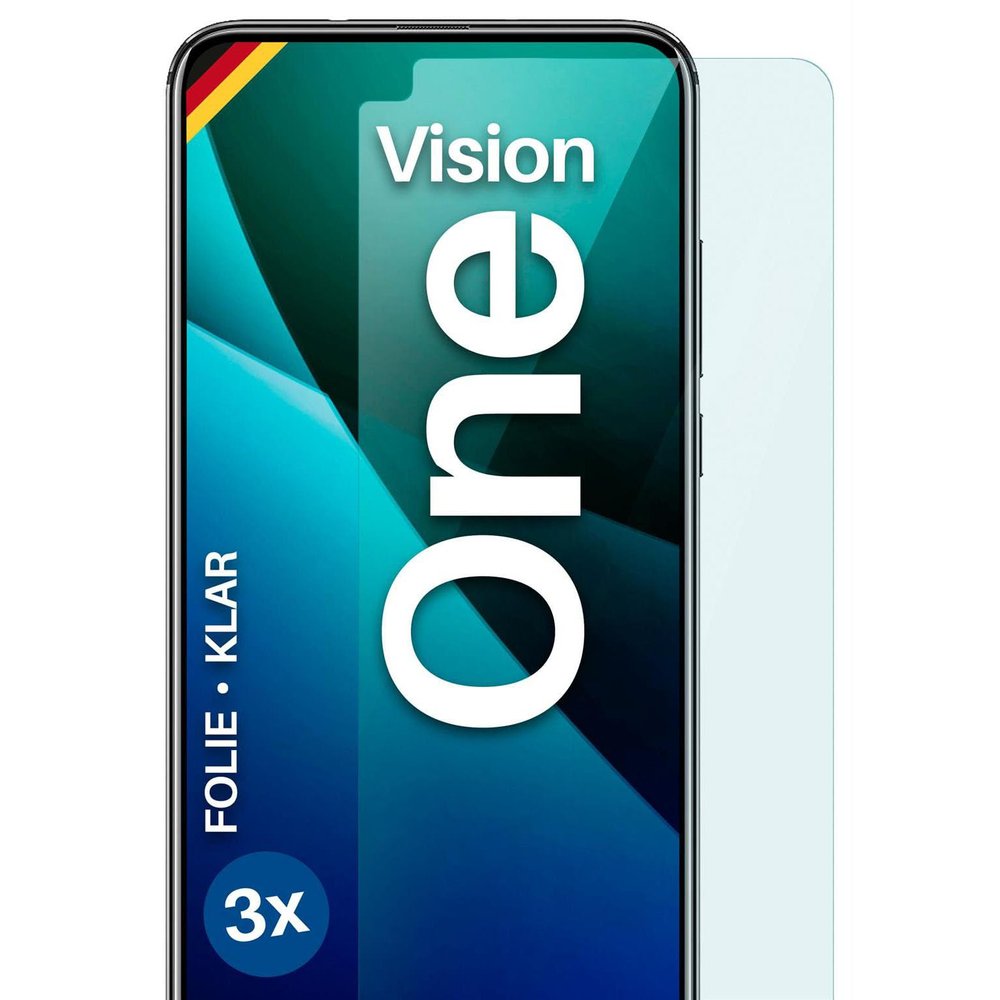 moex FlexProtect Screen Protector for Motorola One Vision, Ultra-Clear HD, 0.2 mm, 3-Pack